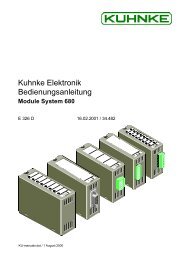 Module System 680 Bedienungsanleitung pdf - Kuhnke