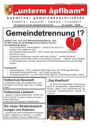 Gemeindezeitung 1/2008 - Gemeinde Kukmirn