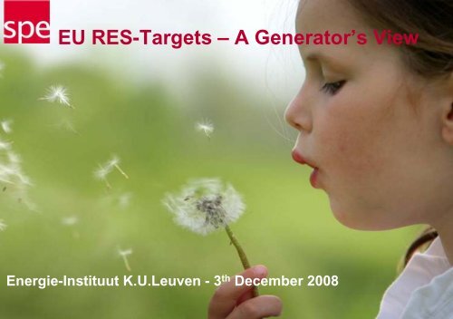 EU RES-Targets â A Generator's View - KU Leuven