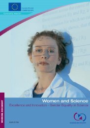 Excellence and Innovation - Gender Equality in Science - European ...