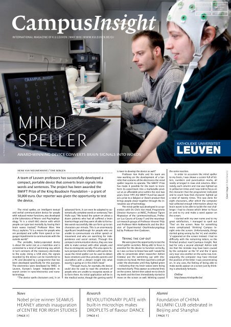 MIND SPELLER - KU Leuven