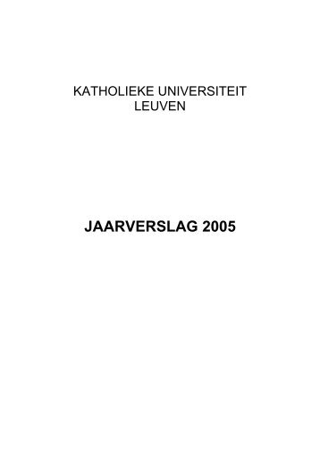 KATHOLIEKE UNIVERSITEIT - KU Leuven
