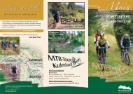 Flyer MTB-Touren Kulmbach mit Anmeldeabschnitt