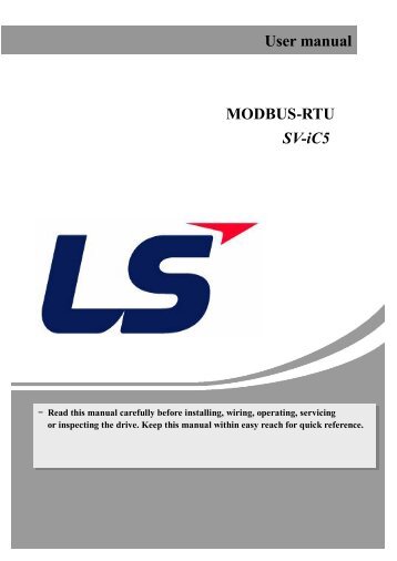 User manual MODBUS-RTU SV-iC5 - EPA