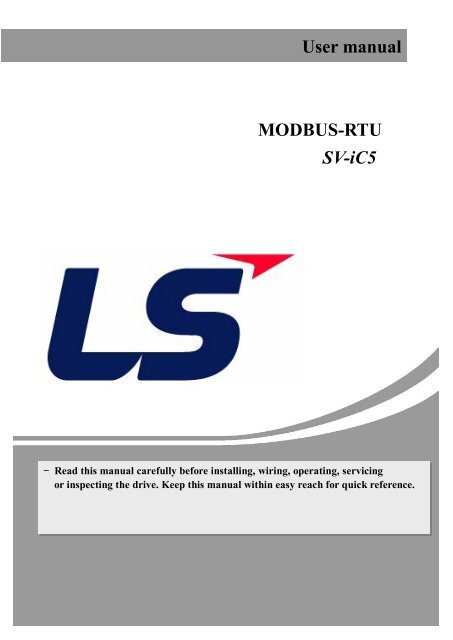 User manual MODBUS-RTU SV-iC5 - EPA