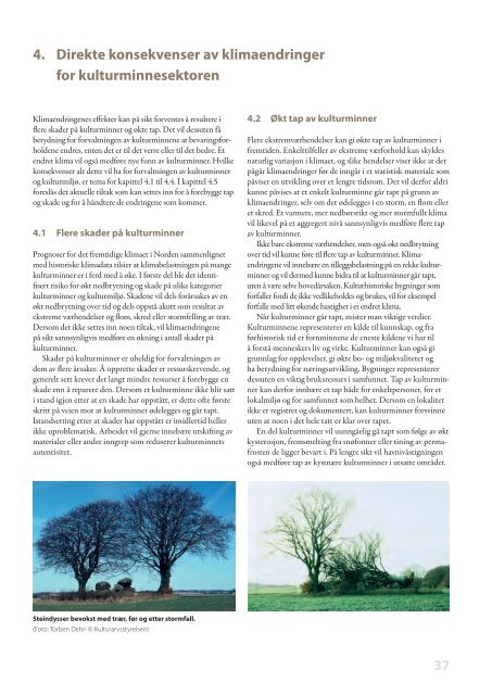 Klimaendringer og kulturarv i Norden (pdf) - Bibsys