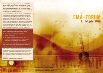 EMA-Forum 2. Hj. 2009-10.pdf - Kulturelle Bildung in Schule und ...