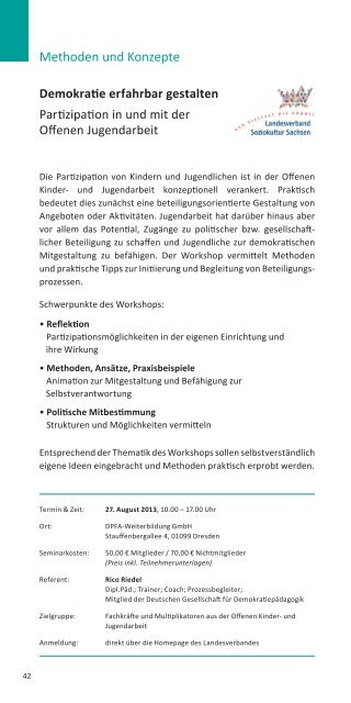 Leistungskatalog 2013/14 - netzwerk kulturelle bildung oberlausitz