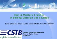 Heat & Moisture Transfer in Building Materials and ... - KU Leuven