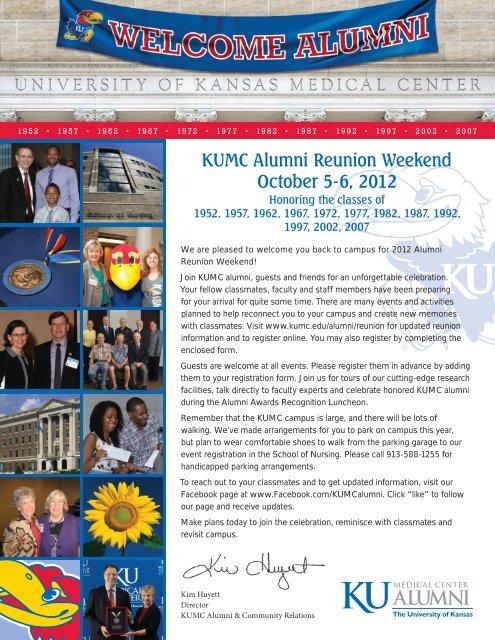 KUMC Alumni Reunion Weekend October 5-6, 2012 - University of ...