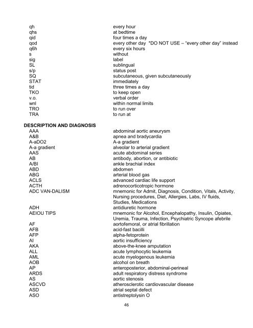 Clinical Orientation Manual - University of Kansas Medical Center