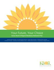 Your Future, Your Choice Brochure - Kansas Board of Regents