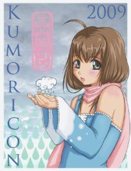 2009 program book cover - Kumoricon