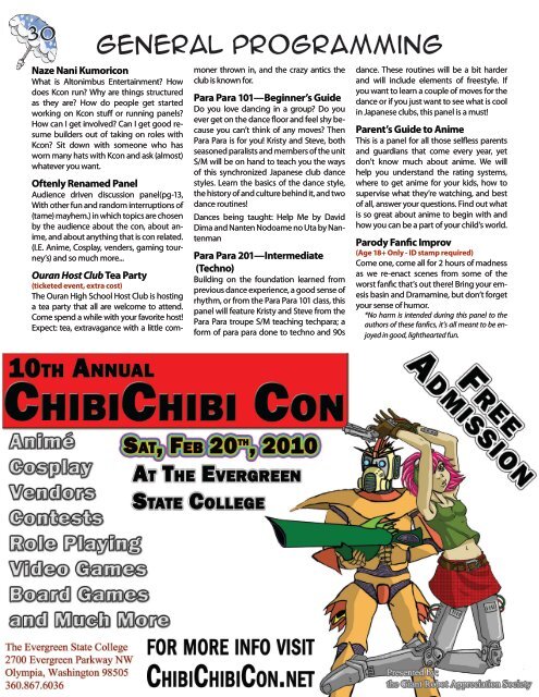 2009 program book cover - Kumoricon