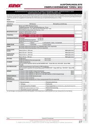 AuSFühRuNgSLISTE EINBRuChhEMMENDE TüREN | WK3 - Kunex