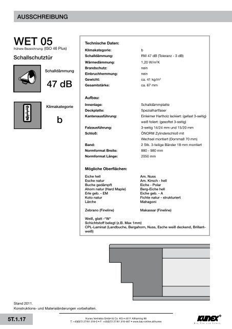 SCHUTZTÜREN - Kunex