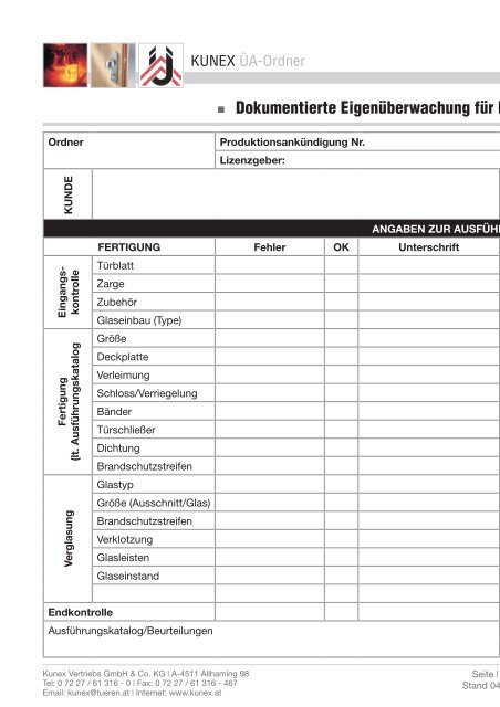 KUNEX ÜA-Ordner