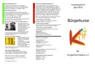 BÃ¼rgerkurse - Kungerkiez