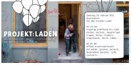 Einladung des Projekt:Ladens - Kungerkiez