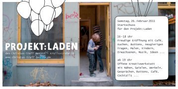 Einladung des Projekt:Ladens - Kungerkiez