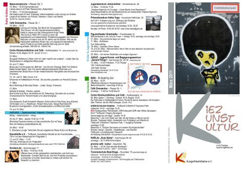 Aktueller Kiezflyer - Kungerkiez