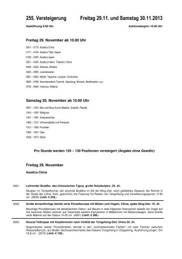 255-Katalogtext - Auktionen in Heidelberg - Kunst & Kuriosa
