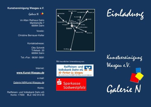 Einladung Julia Hartmann - Kunstvereinigung Wasgau e.V.