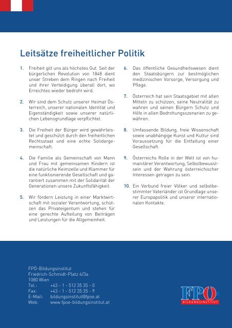 Handbuch freiheitlicher Politik