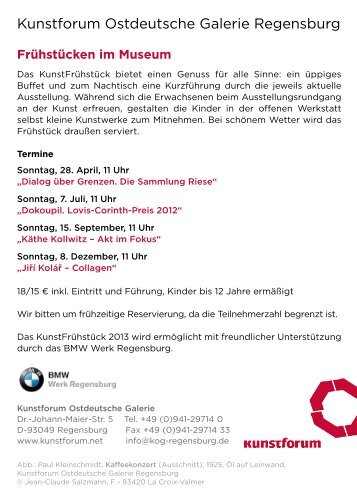 Kunstforum Ostdeutsche Galerie Regensburg