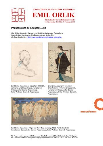 EMIL ORLIK - Kunstforum Ostdeutsche Galerie Regensburg