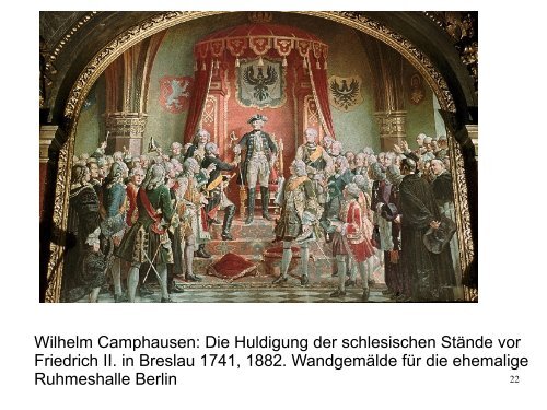 Gustav Adolf empfaengt seine Gemahlin vor dem Schloss von ...