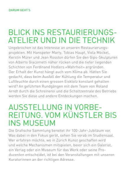 Detailprogramm (pdf) - Kunsthaus ZÃ¼rich