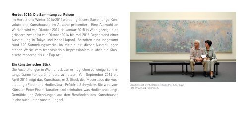 Jahresprogramm 2014 - Kunsthaus Zürich