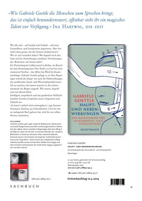 Vorschau Herbst 2013 - Verlag Antje Kunstmann