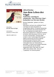 Alfred Brehm Aus dem Leben der VÃ¶gel - Verlag Antje Kunstmann