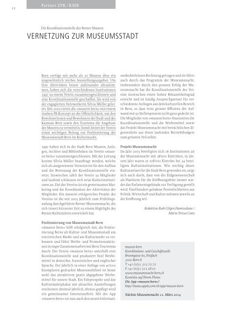 Download Magazin KunstEINSICHTBern No. 3(pdf) - Kunstmuseum ...