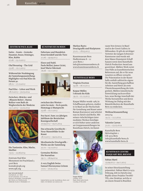 Download Magazin KunstEINSICHTBern No. 3(pdf) - Kunstmuseum ...