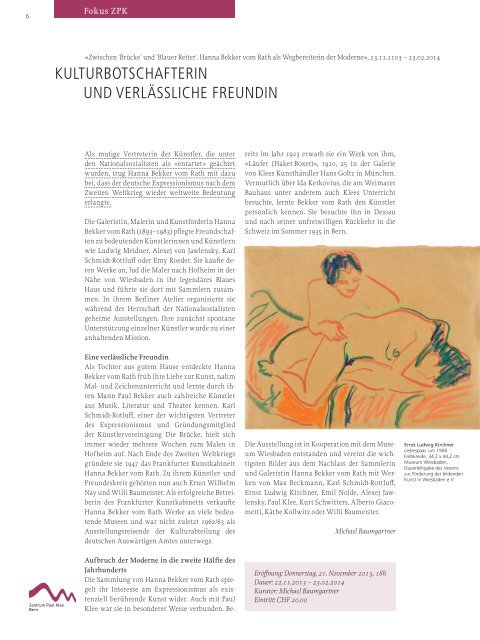 Download Magazin KunstEINSICHTBern No. 3(pdf) - Kunstmuseum ...