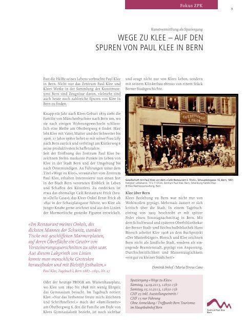 Download Magazin KunstEINSICHTBern No. 3(pdf) - Kunstmuseum ...