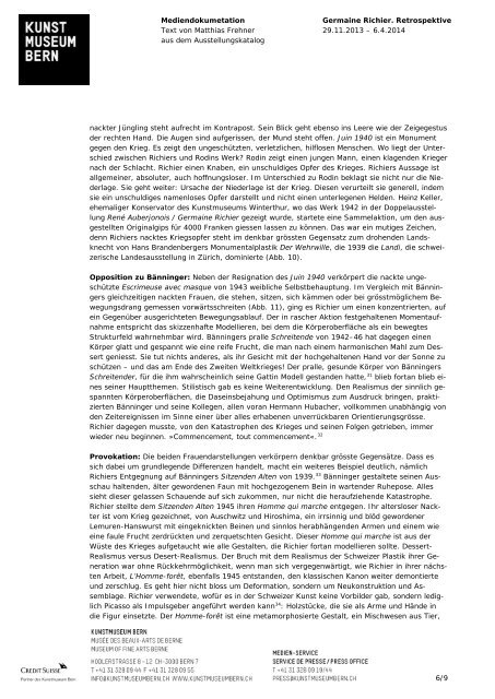 Download Katalog Texte Germaine Richier (pdf) - Kunstmuseum Bern