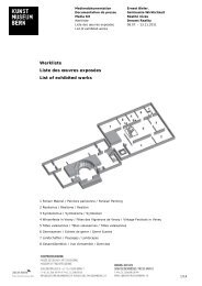 Werkliste Ernest Biéler (pdf) - Kunstmuseum Bern