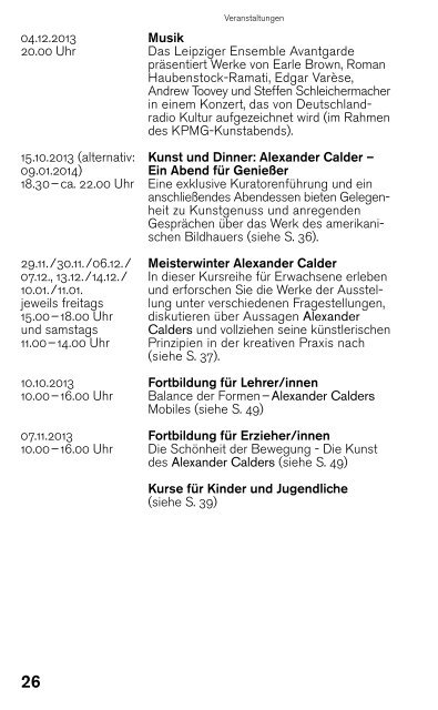 Quartalsprogramm 10/11/12 - Kunstsammlung NRW