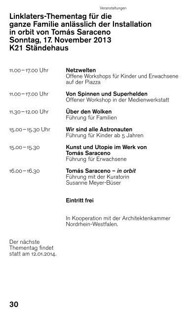 Quartalsprogramm 10/11/12 - Kunstsammlung NRW