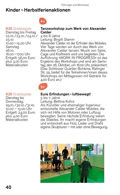 Quartalsprogramm 10/11/12 - Kunstsammlung NRW