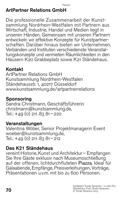 Quartalsprogramm 10/11/12 - Kunstsammlung NRW