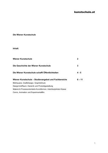 Pressemappe [pdf] - kunstschule.at