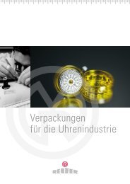 Verpackungen fÃ¼r die Uhrenindustrie - Kunststoff-Schweiz