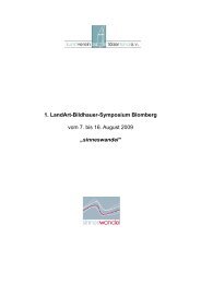 1. LandArt-Bildhauer-Symposium Blomberg vom 7. bis 16. August ...