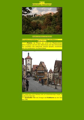 Rothenburg - Kunstwanderungen