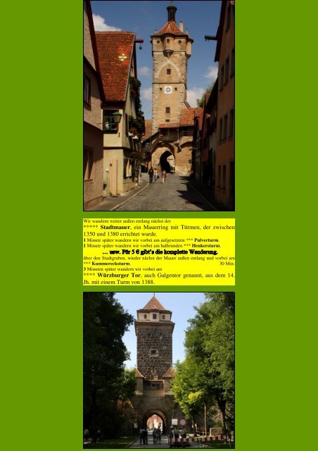 Rothenburg - Kunstwanderungen